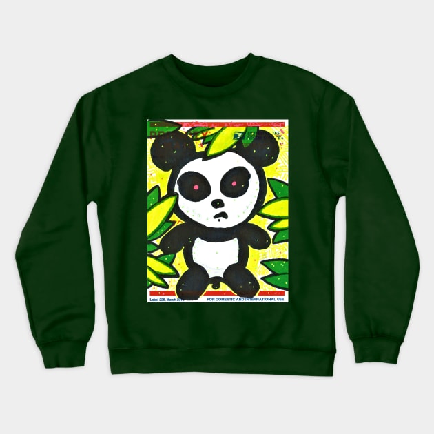 Panda slap Crewneck Sweatshirt by Phosfate